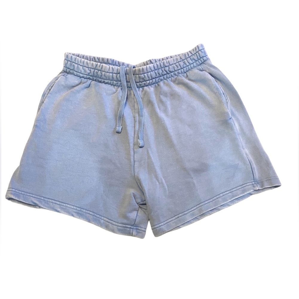Mens Sz MEDIUM Gymshark Power Washed 5" Shorts Ozone Blue Sweatshorts